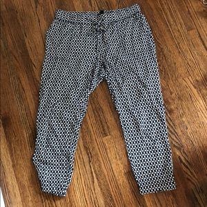 Blue and white comfy pants